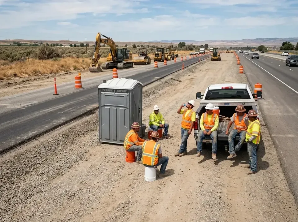 highway-road-construction-crew-007 — frequently asked questions, Porta Potty and Restroom Rentals in Waterloo, IN